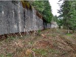 Retaining wall about half between wellington and Windy point tunnel